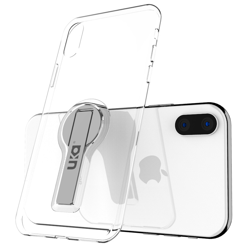 优加 iPhoneX手机保护套/透明TPU支架手机软壳/手机壳/保护套