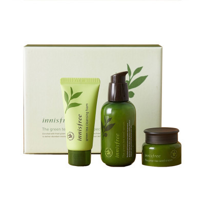 Innisfree 悦诗风吟 绿茶精萃 水分菁露 三件套装 全效护理