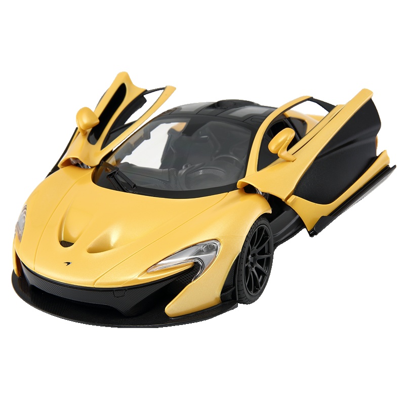 星辉(Rastar)迈凯伦1:14电动遥控汽车 遥控开门汽车儿童男孩玩具车模75160黄色