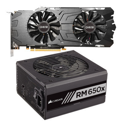 影驰(Galaxy)GTX1080Ti大将显卡 配 美商海盗船(USCorsair)额定650W RM650x电源 套装