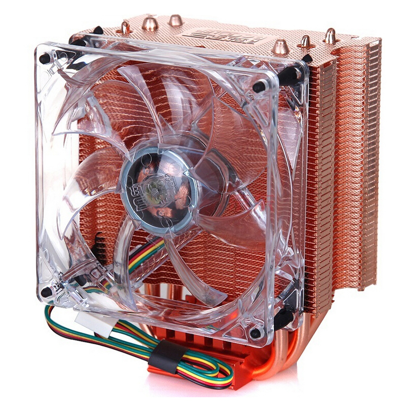 超频三(PCCOOLER)红海至尊 CPU散热器(9CM智能静音风扇/多平台/纯铜散热片/3热管/配硅脂)