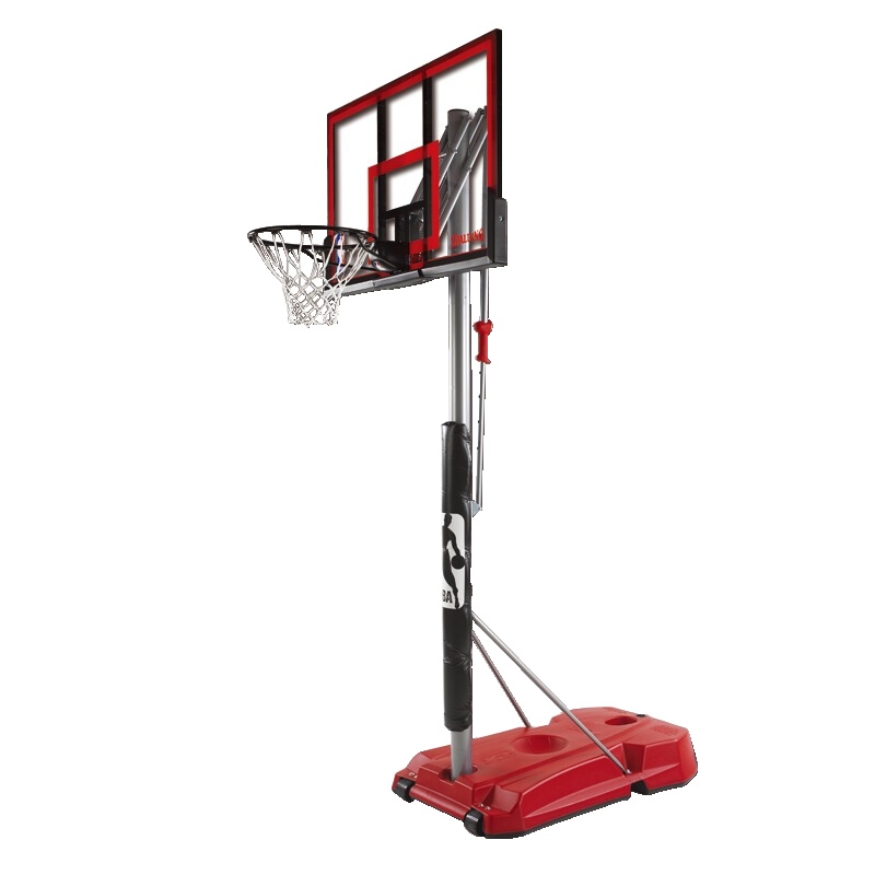 斯伯丁SPALDING篮球板75734便携式可移动52英寸按钮式升降篮球框 训练比赛篮球架