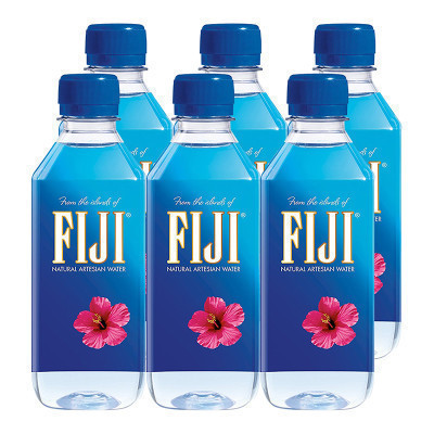 FIJI 斐济 天然深层矿物水 500ml 瓶装 6瓶/组 优质水源地 天然弱碱 进口矿泉水 饮用水