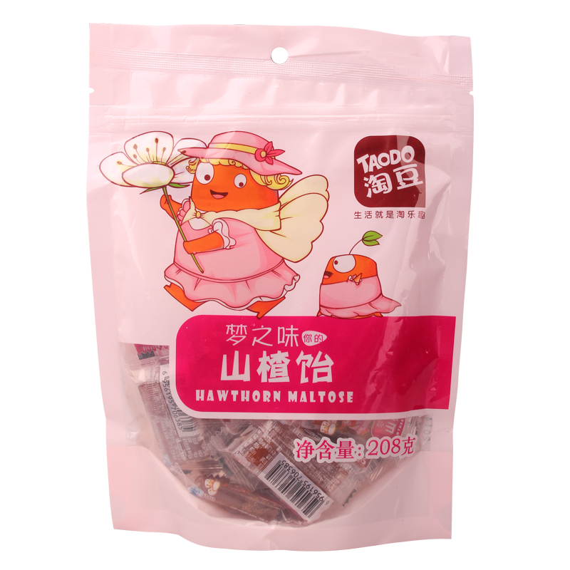 淘豆_山楂饴208g山楂糕软糖 休闲零食品 特产小吃