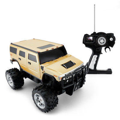 星辉(Rastar)悍马H2 SUV 1:14充电遥控车儿童仿真遥控汽车模型玩具车28800黄色