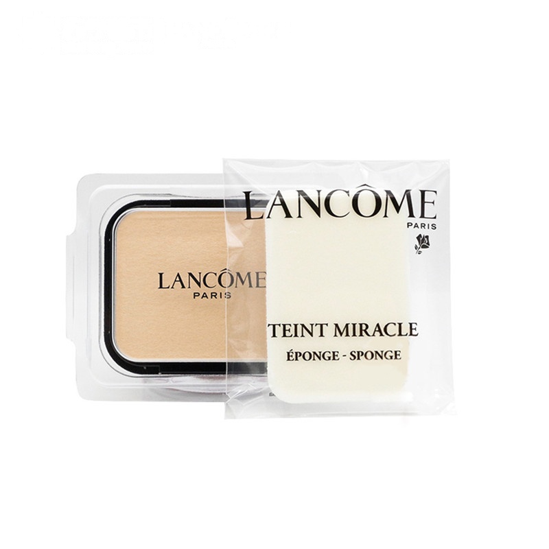 兰蔻(LANCOME)新奇迹光采粉饼 PO-01 10g 遮瑕保湿 服帖定妆 提亮肤色 粉芯