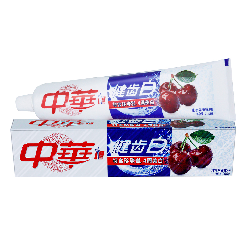 中华 健齿白炫动果香味 牙膏 200g （支）