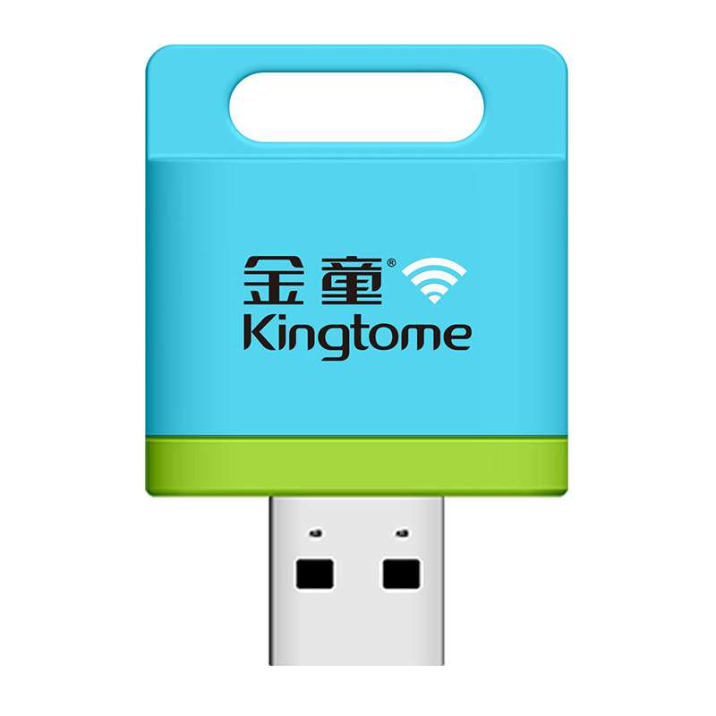 金童(Kingtome)TF/Micro SD卡WiFi无线读卡器 USB2.0 蓝色
