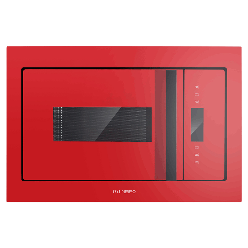 内芙(NEIFO)全触控嵌入式微波炉 MO25RGS 红色 25L 微电脑式家用可蒸可烤