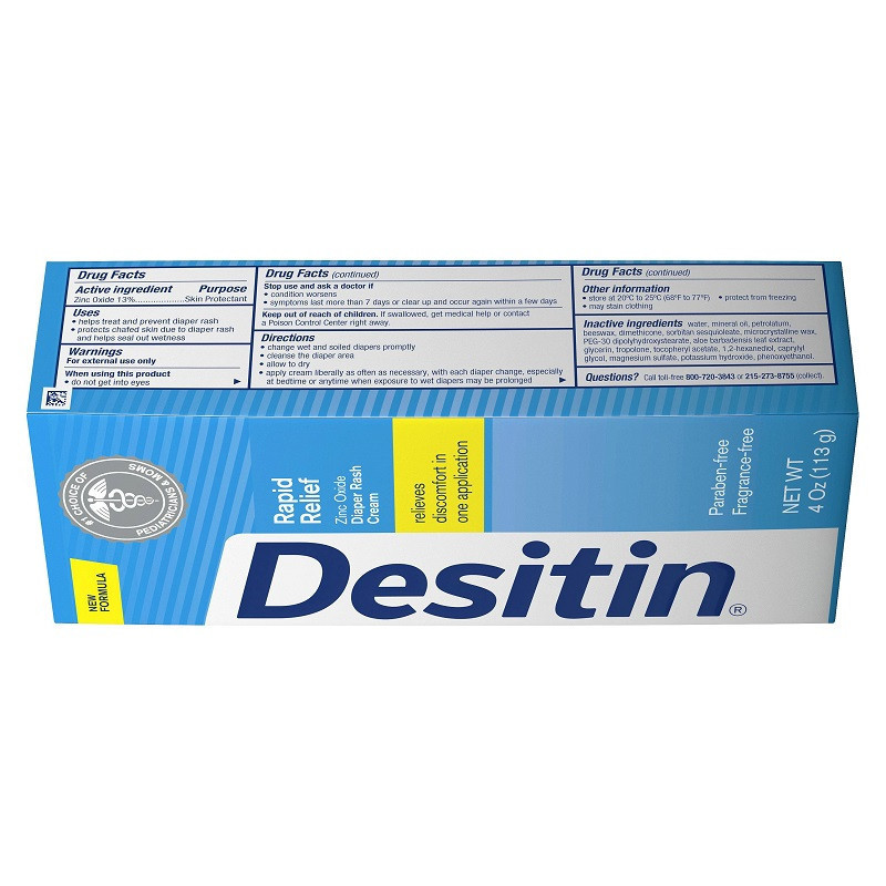 Desitin 婴幼儿配方 宝宝尿布湿疹膏护臀膏 蓝色护理型 113g