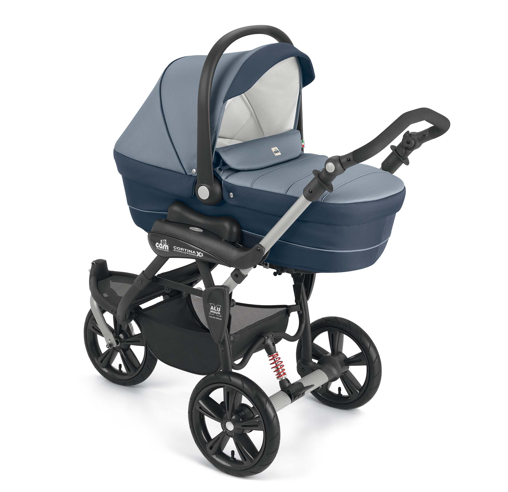 意大利CAM婴儿推车套装四件套 宝宝推车可坐可躺 多功能原装进口儿童推车