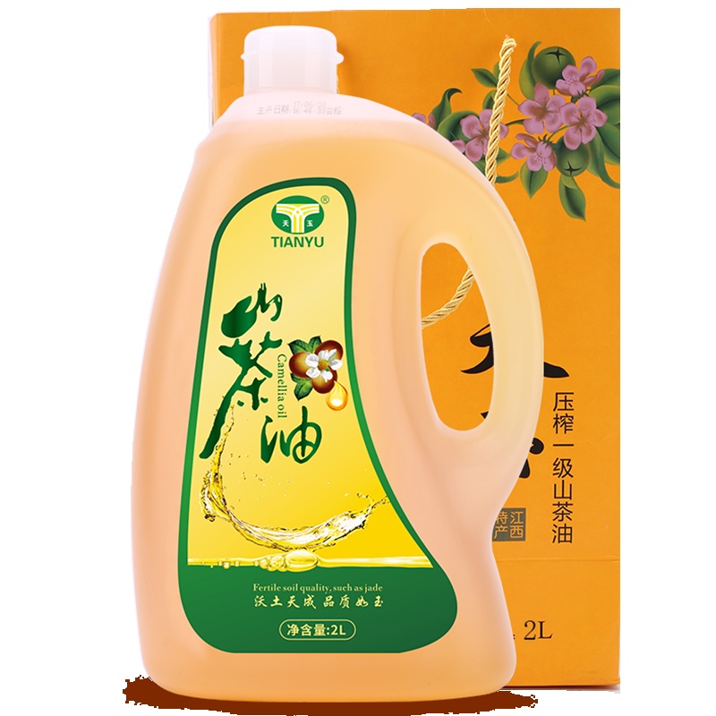 天玉 绿色有机山茶油 礼品装冷榨茶油 食用油2L