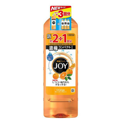 [果香橙子味]宝洁(Procter&Gamble) Joy超浓缩洗洁精洗涤剂 440ml 橙子味 去油污440g