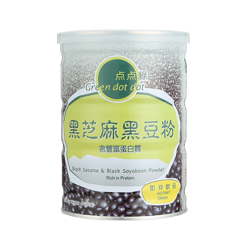 点点绿黑芝麻黑豆粉 400g