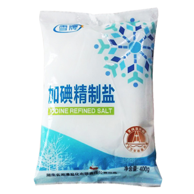 雪牌 加碘精制盐400g 调味料 盐巴 食用盐 厨房调料 调味品