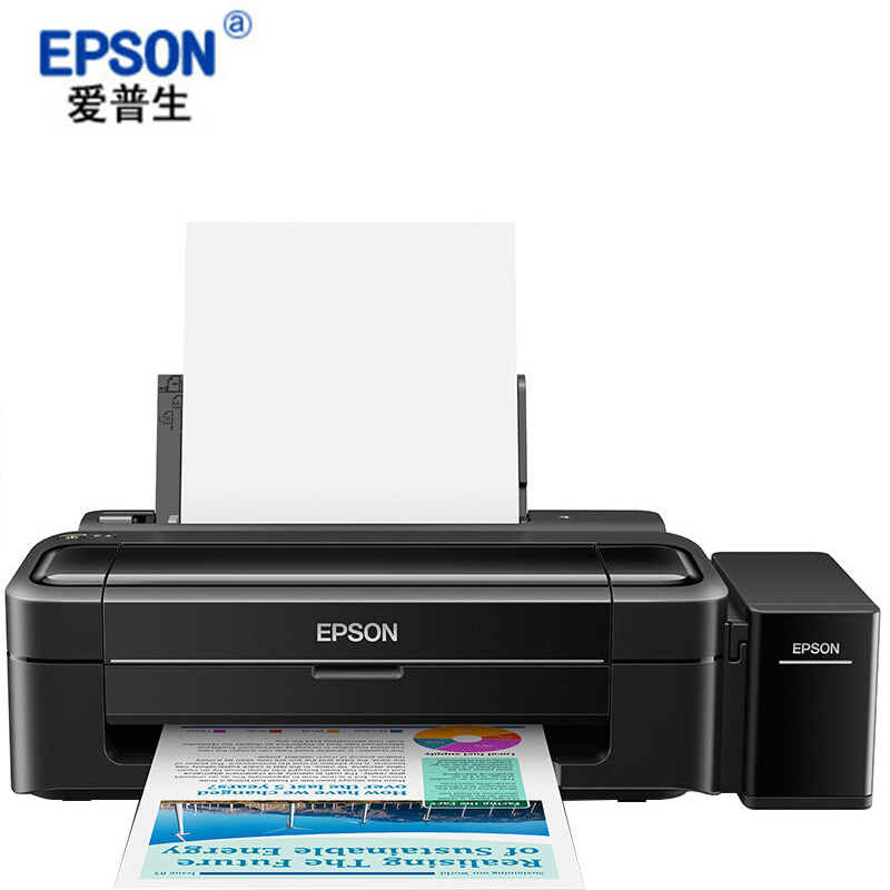 爱普生(EPSON)墨仓式彩色喷墨照片打印机连供A4打印机 L130墨仓打印机(4色连供)