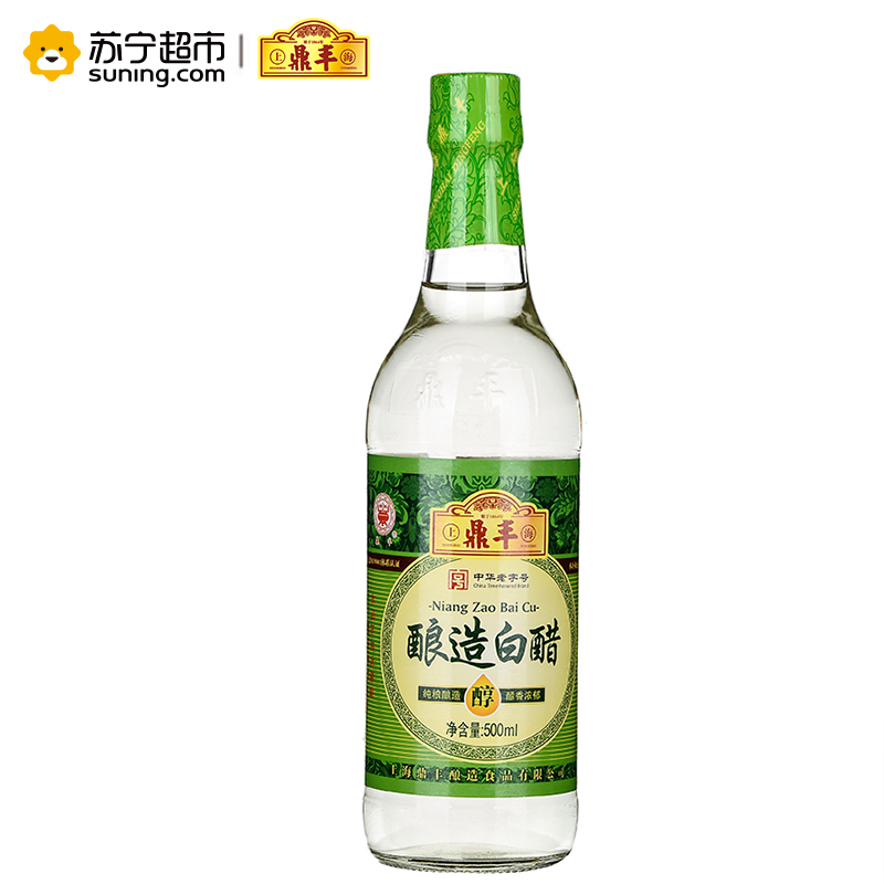 上海鼎丰 酿造白醋500ml 100%酿造 自然清香 不添加防腐剂
