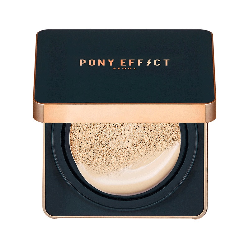 Pony Effect 光彩气垫粉底#21象牙白偏红 30g/盒SPF50 PA++ 粉底液遮瑕防晒隔离肤色系 粉底霜