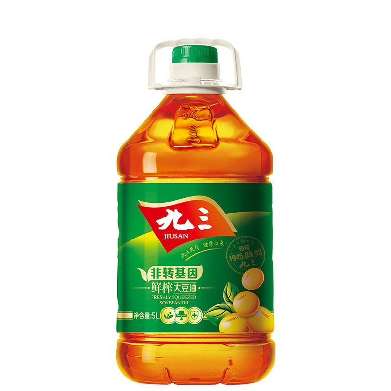 九三非转基因食用油鲜榨三级油5L