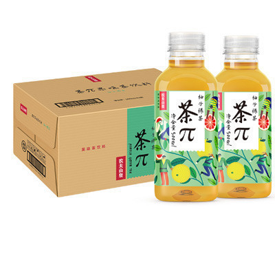 农夫山泉茶π(茶派)果味茶柚子绿茶500ml*24瓶整箱