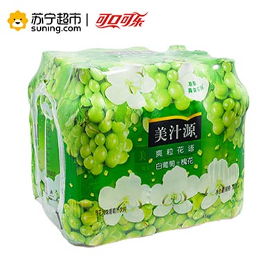 美汁源 爽粒花语 白葡萄汁 1L*12/箱