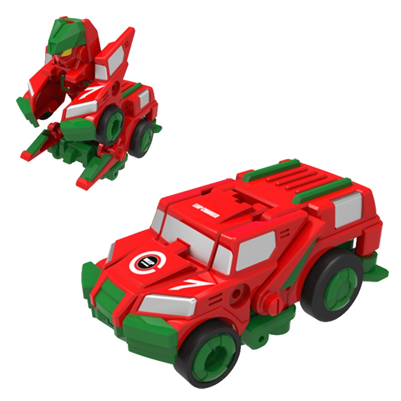 灵动创想 跳跃战士儿童玩具男孩女孩变形玩具单只装-幸运星9808