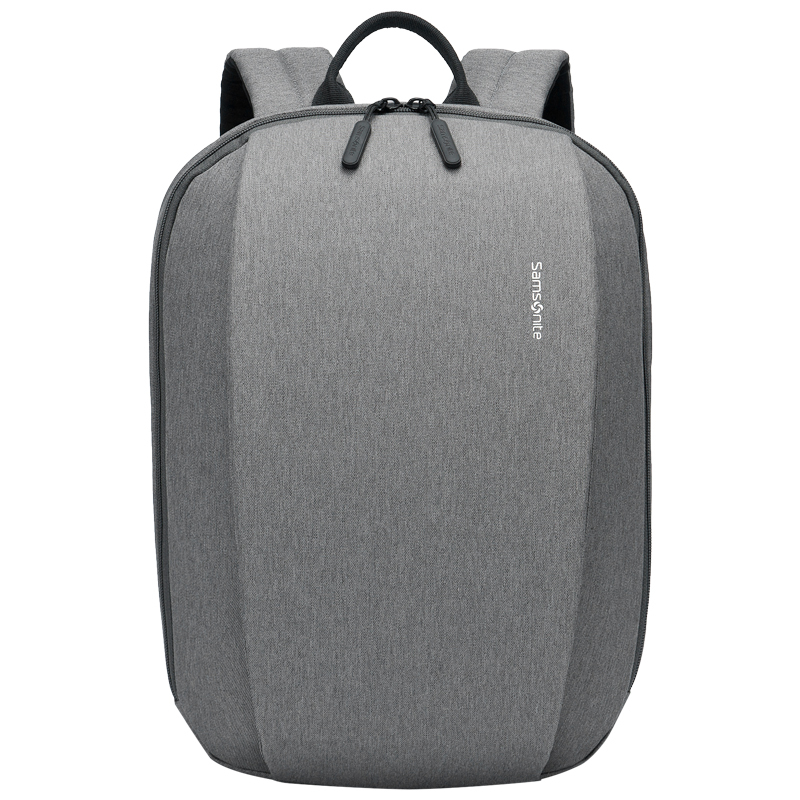 新秀丽(Samsonite)电脑包双肩包背包 轻便时尚休闲书包 14英寸笔记本可用 男女款 BT8*08001灰色