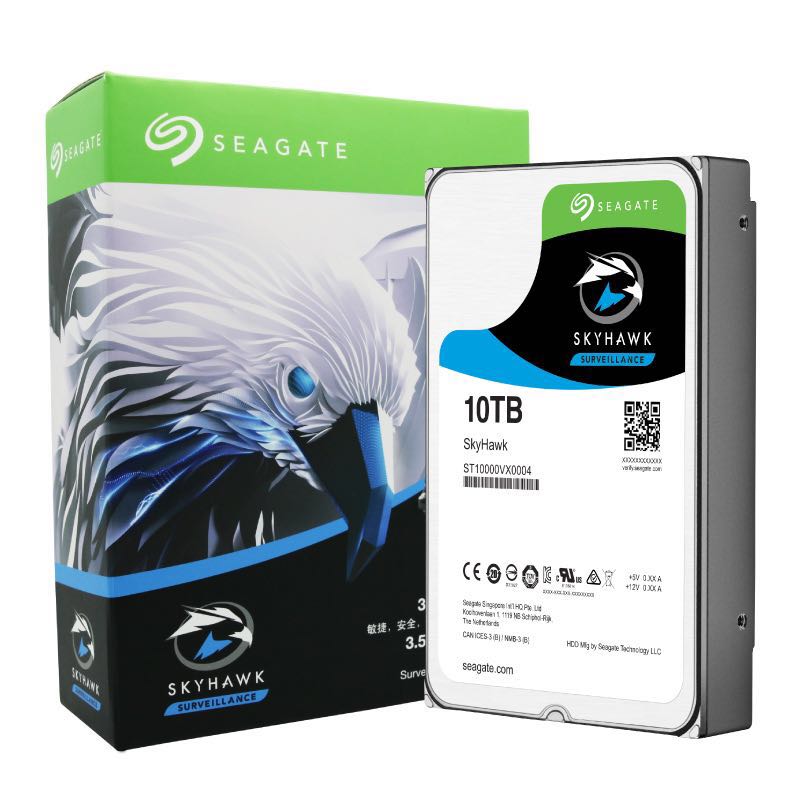 希捷 (SEAGATE) 酷鹰系列 10T 7200转 256M 台式组装机企业NAS监控机械硬盘