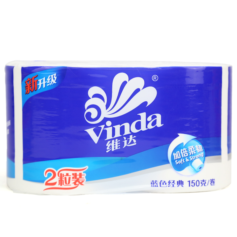 维达(Vinda) 3层蓝色经典卷纸 V4327 150g