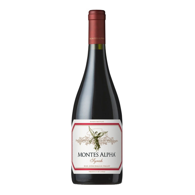 智利原瓶进口蒙特斯(Montes)红酒欧法西拉干红葡萄酒750ml单支