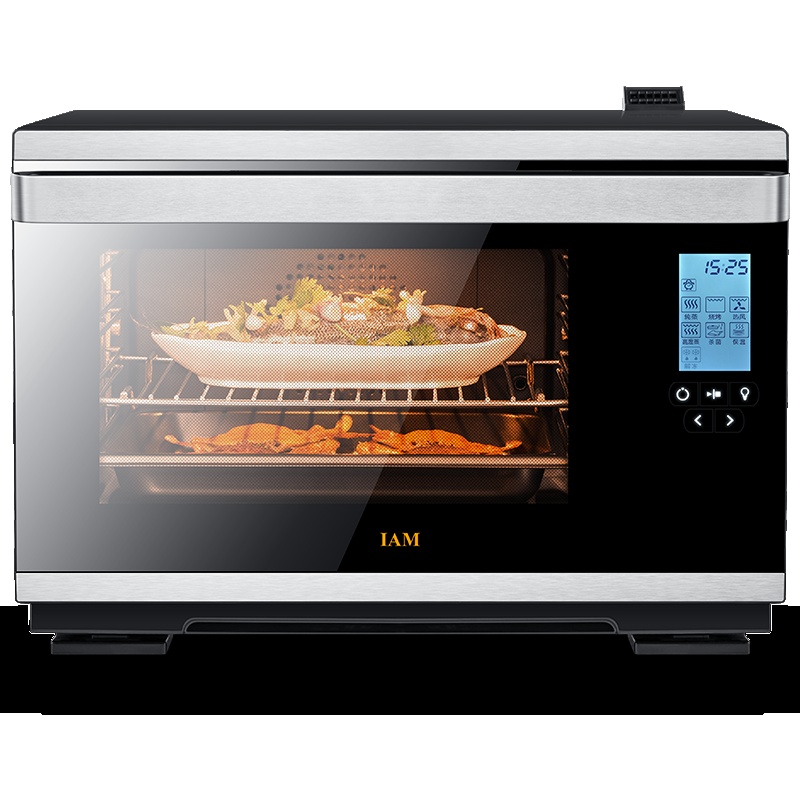 英国 IAM 蒸汽烤箱 ITS28 台式蒸烤箱 28L容量 蒸箱烤箱二合一体 全方位恒温受热蒸汽电烤箱