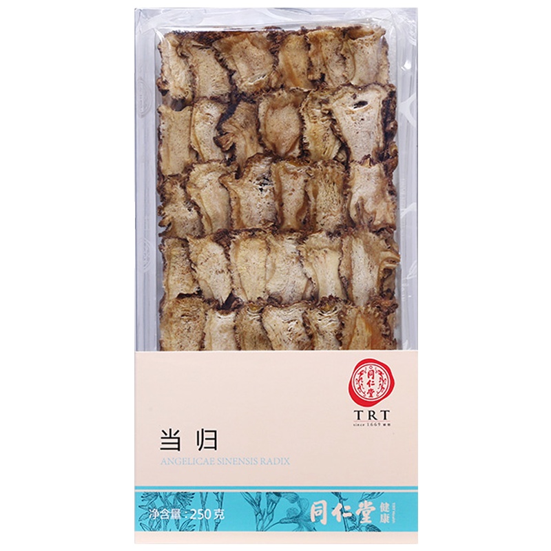 同仁堂(TRT) 当归片250g 甘肃岷县当归切片 可打当归粉非特级正品 袋装