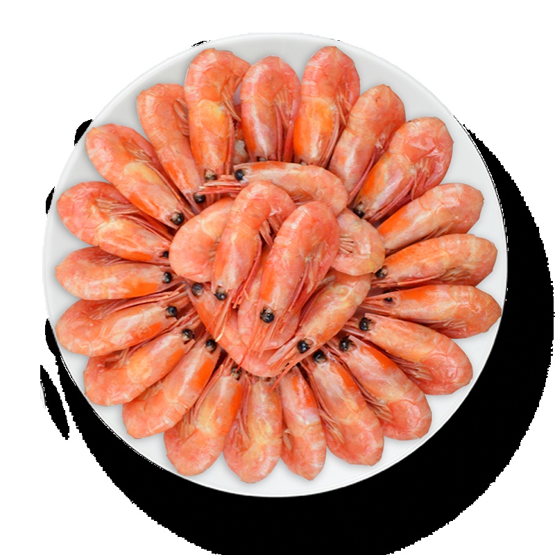 禧美海产 熟冻大号加拿大北极甜虾（MSC认证）1000g 盒装 80-100只 海鲜水产