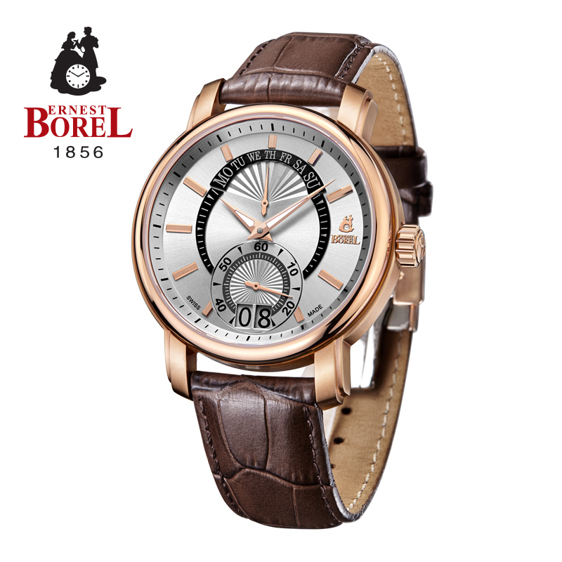 瑞士品牌依波路(ERNEST BOREL)洛奇系列GG5420-2321BR时尚经典男士石英表手表