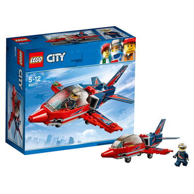 LEGO 乐高 City城市系列 空中特技喷气机 LEGC60177 50-100块 5-12岁 塑料玩具