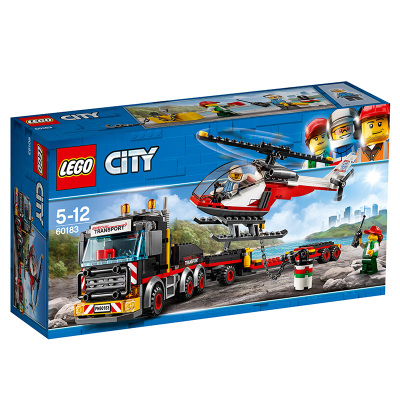LEGO 乐高 City城市系列 重型直升机运输车塑料玩具 200块以上 5-12岁 LEGC60183