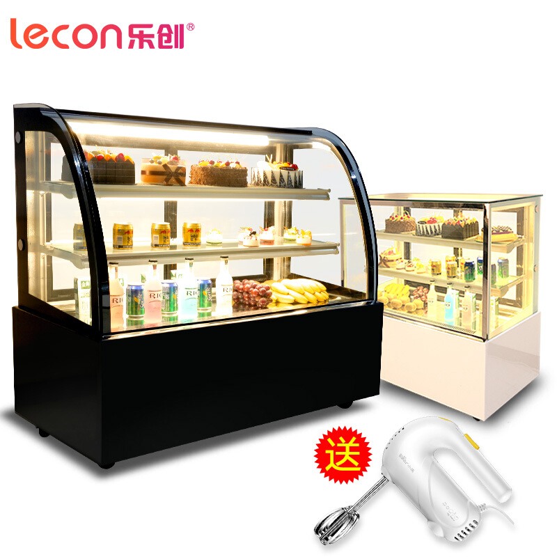 乐创(lecon) 蛋糕柜展示柜 冷藏保鲜柜 熟食奶茶柜1.8米落地式后开门