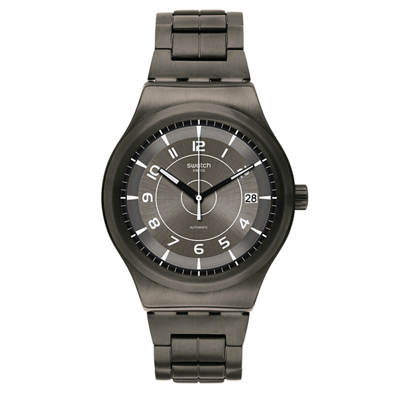 斯沃琪(SWATCH) 手表 装置51金属系列 独立日显 金属表带 机械男士表YIM400G