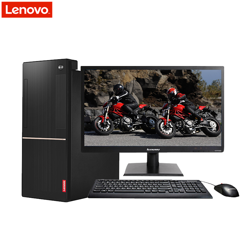 联想(Lenovo)扬天W4095d 税控商用台式电脑 20英寸屏(I5-7400 4G 1T 集显 DVD光驱)