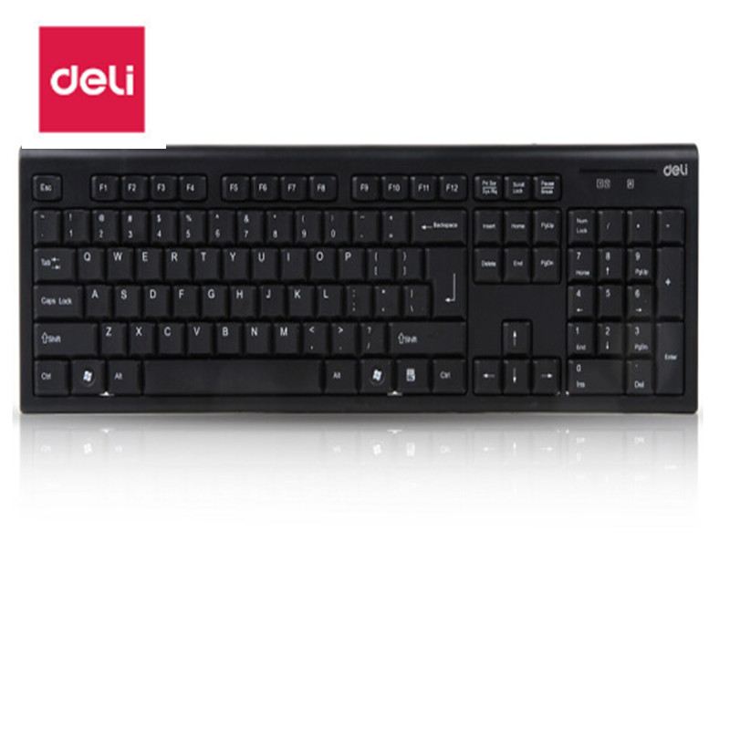 得力(deli) 3729 黑色 USB 无线键盘