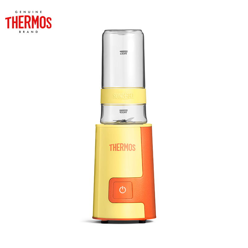 膳魔师(THERMOS)榨汁机EHA-2241B 无线果汁机 家用 双重联锁 超轻机身 USB模式 雾霾蓝 400ml