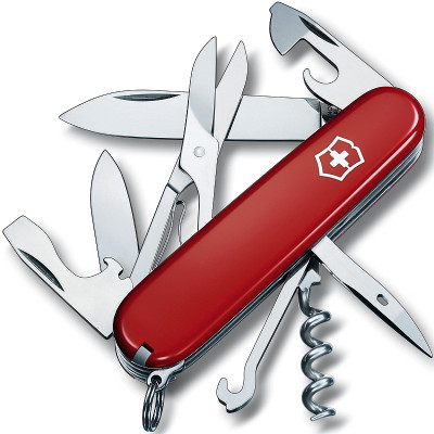 Victorinox维氏瑞士军刀 91MM 红色攀登者1.3703 户外多功能刀正版