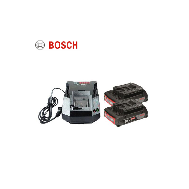 博世（Bosch） 锂电移动电源套件 2电1充套装18V 2.0Ah