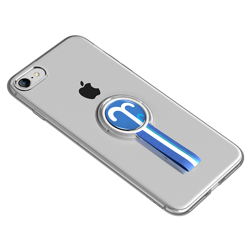 洛克(ROCK) iPhone8/7魔卡Pro手机壳全包超薄支架款手机保护保护iphone8/7磨砂壳软壳 透明