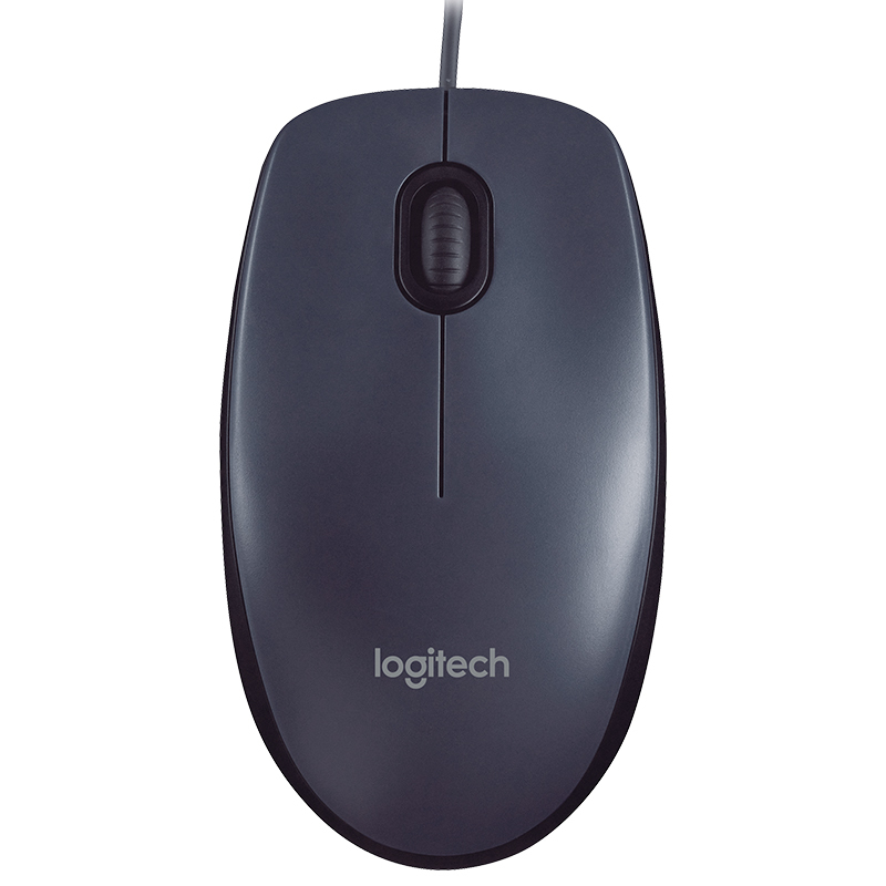 罗技(Logitech)M90 有线鼠标 黑色(1个)