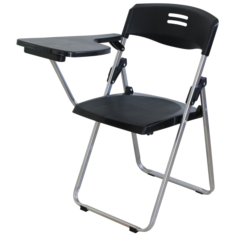 质凡培训椅带写字板折叠椅子塑料电脑椅办公椅会议椅原生PP料不可升降椅子其他