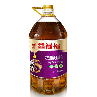 鑫禄福 物理压榨纯香菜籽油 非转基因 食用油 5L