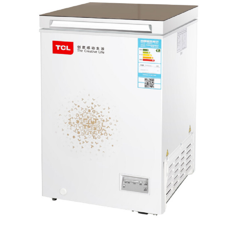 TCL 100升 玻璃面板冷柜冰箱 BD/BC-100AEB炫动金(单位:台)