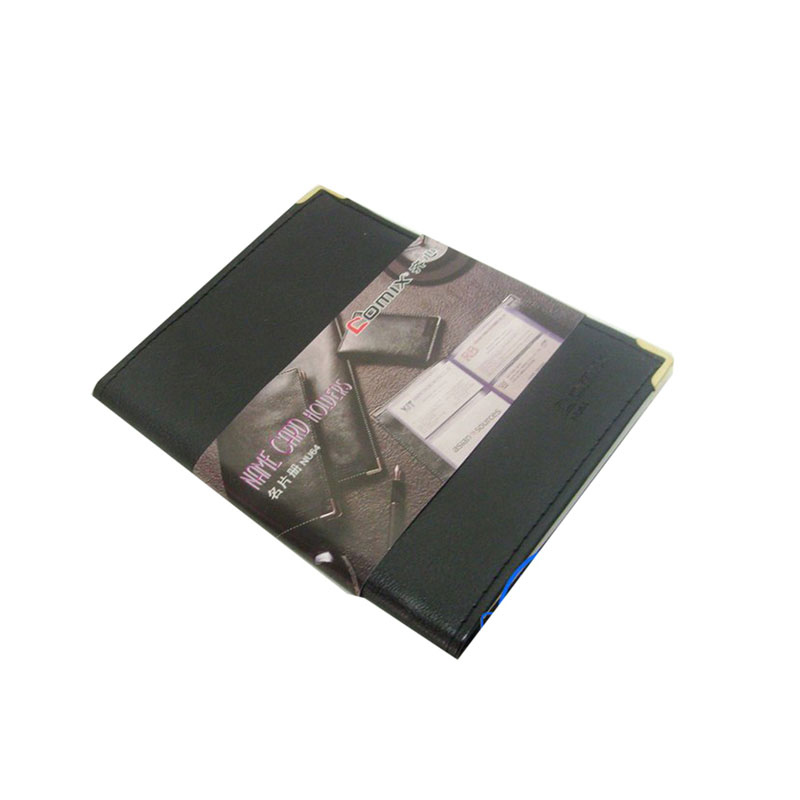齐心(Comix) 高级仿皮式名片册 NU64 黑色 64名 2名/页 软皮材质 1/60/240