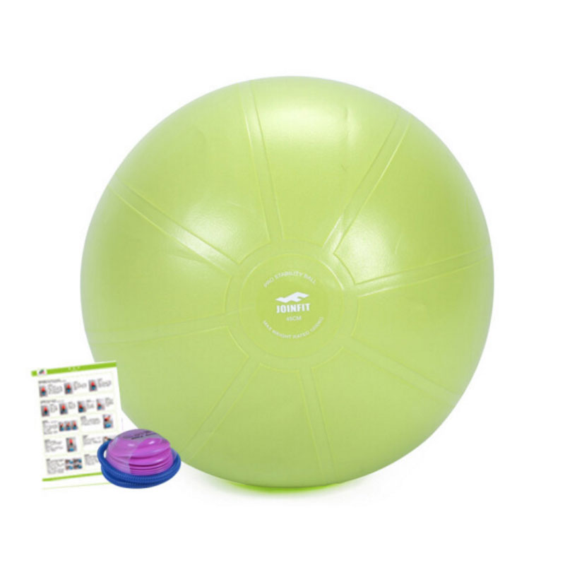 捷英飞JOINFIT 45cm(绿色)加厚防爆瑜伽球 健身训练球加厚防爆瑜伽辅助球孕妇助产球
